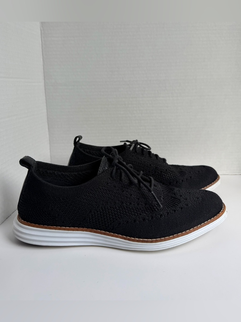 Cole Haan Original Grand Stitchlite Black Oxford Dress Sneaker Womens Size 8